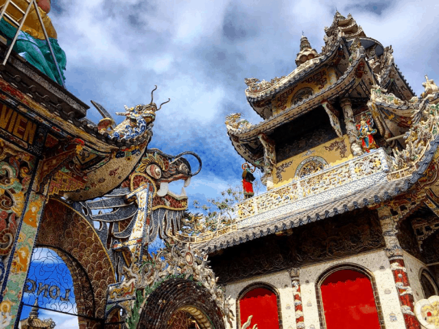 Nghệ thuật kiến ​​trúc ở chùa Lin Fuk 
