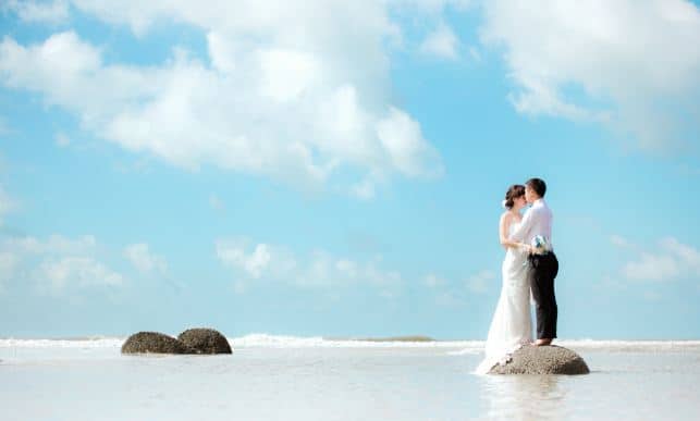 Hình ảnh Biển Hồ Tràm, nơi nhiều cặp đôi đến chụp ảnh cưới