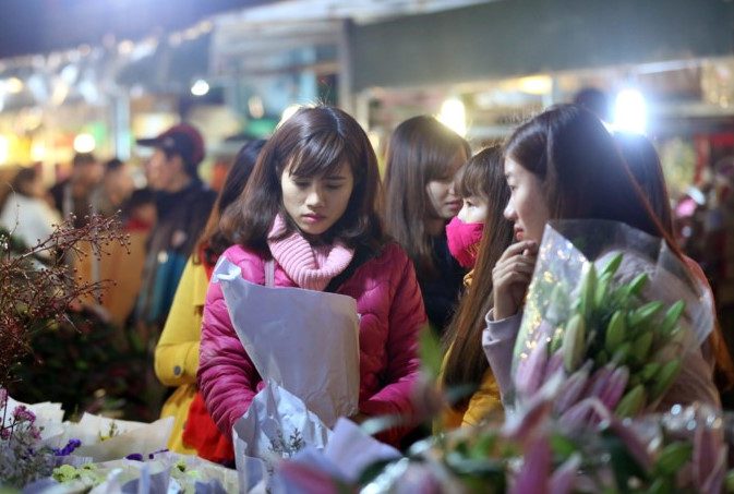 chợ hoa đêm Quảng An