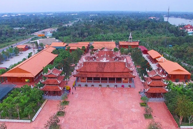 Thiền viện nhìn từ trên cao (nguồn sưu tầm)