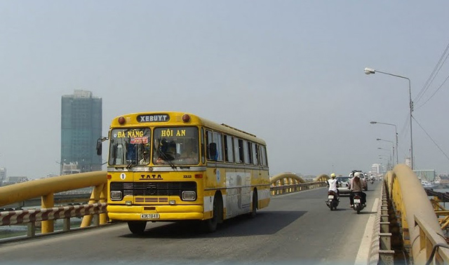 Tuyến xe buýt Đà Nẵng - Hội An mới được đưa vào hoạt động để phục vụ cho du lịch (Ảnh: Sưu tầm)