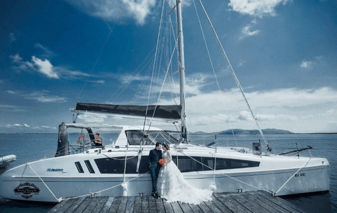 Chụp ảnh cưới ở Vũng Tàu tại bến thuyền