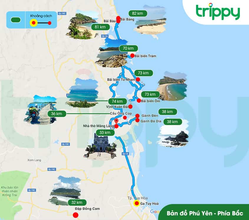 Khám phá Phú Yên với bản đồ du lịch cập nhật 2024, điểm danh những địa điểm hot nhất như bãi biển Mũi Điện, chùa Thống Nhất hay khu sinh thái Vườn Xuân. Tìm hiểu chi tiết để lên kế hoạch chuyến du lịch thú vị nhất.