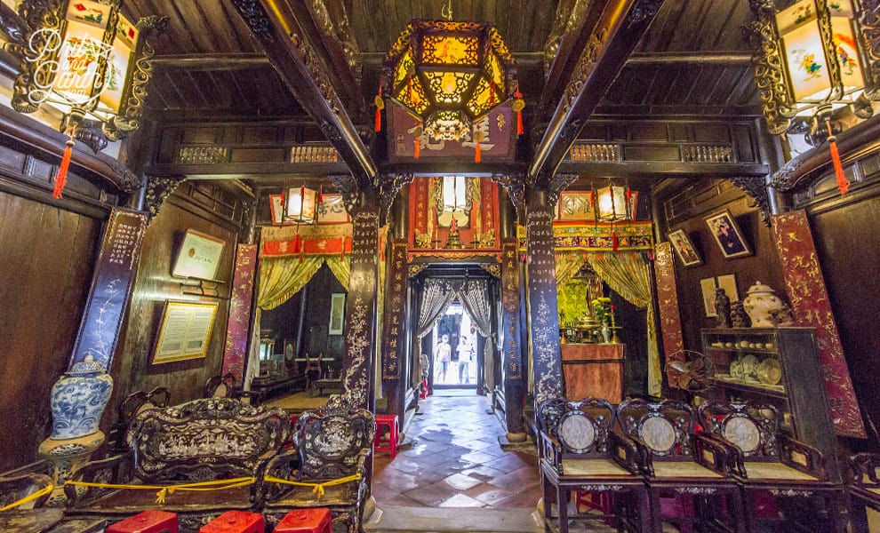 Inside Tan Ky ancient house.