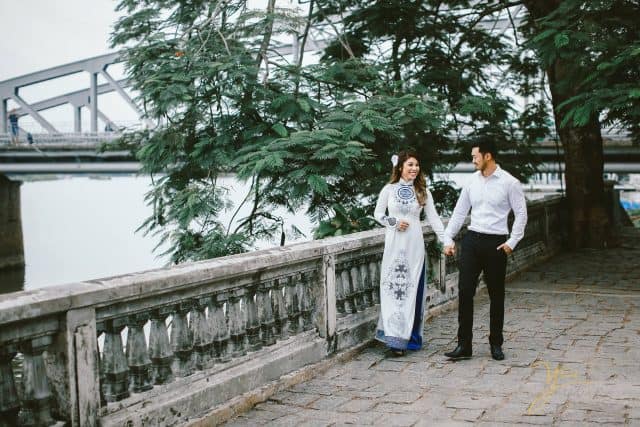 Bờ sông Hương - địa điểm chụp ảnh cưới ở Huế 