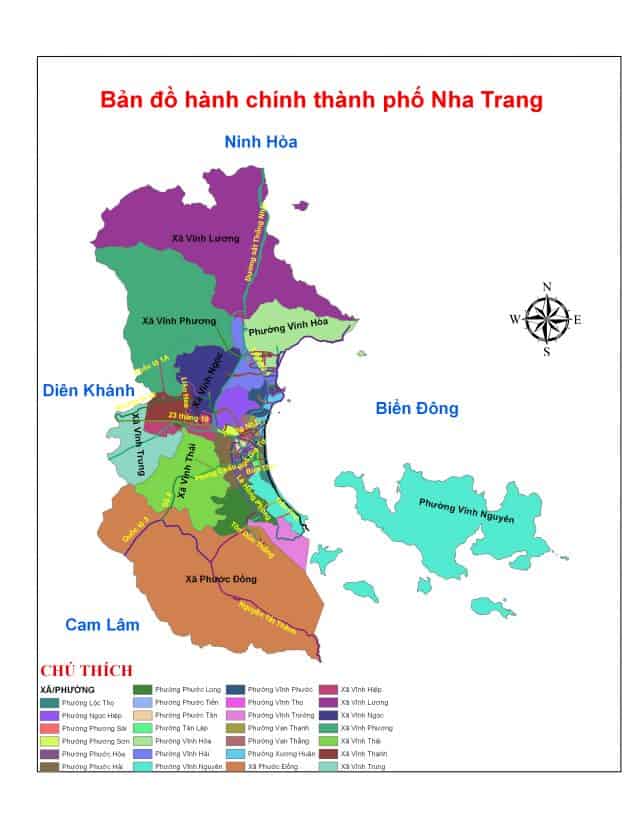 Bản đồ đường phố Nha Trang: \