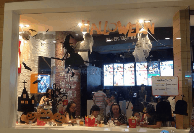 quán décor Halloween ở Sài Gòn