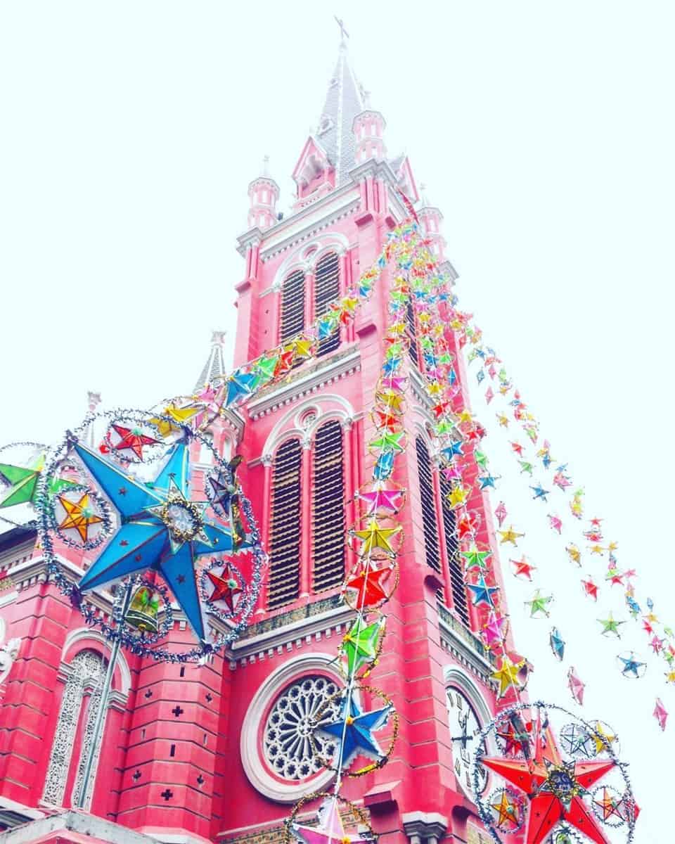 Tan Dinh Church is lavishly decorated to welcome Christmas