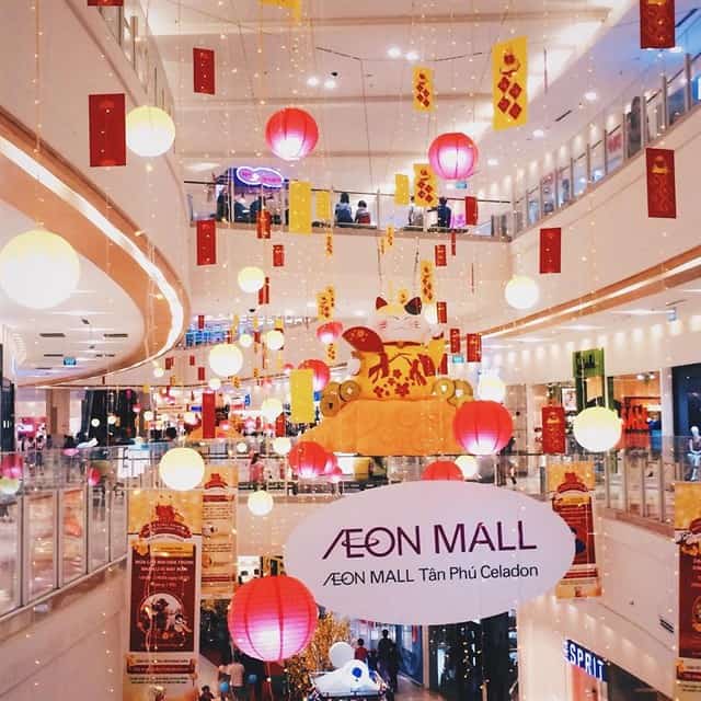 Aeon Mall Tân Phú ngày đầu năm mới