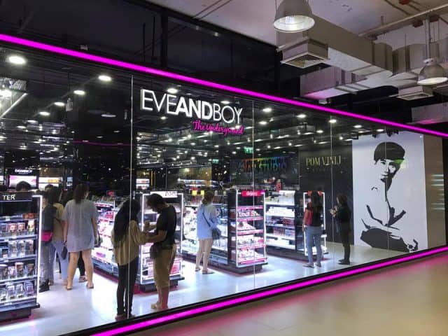 Cửa hàng mỹ phẩm Eveandboy (Ảnh ST)