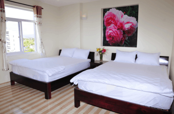 Phòng nghỉ 2 giường tại khách sạn Tùng Hương