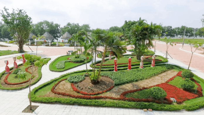 Khuôn viên khu du lịch sinh thái Cát Tường Phú Sinh