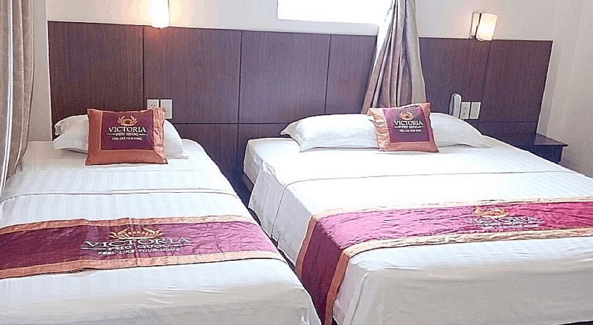 Phòng nghỉ 2 giường tại khách sạn Victoria Phú Quốc