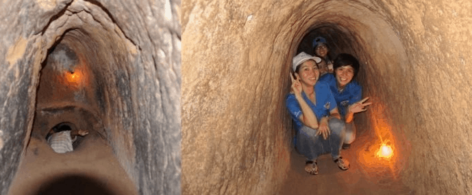 Esperienza di viaggio nei tunnel di Cu Chi