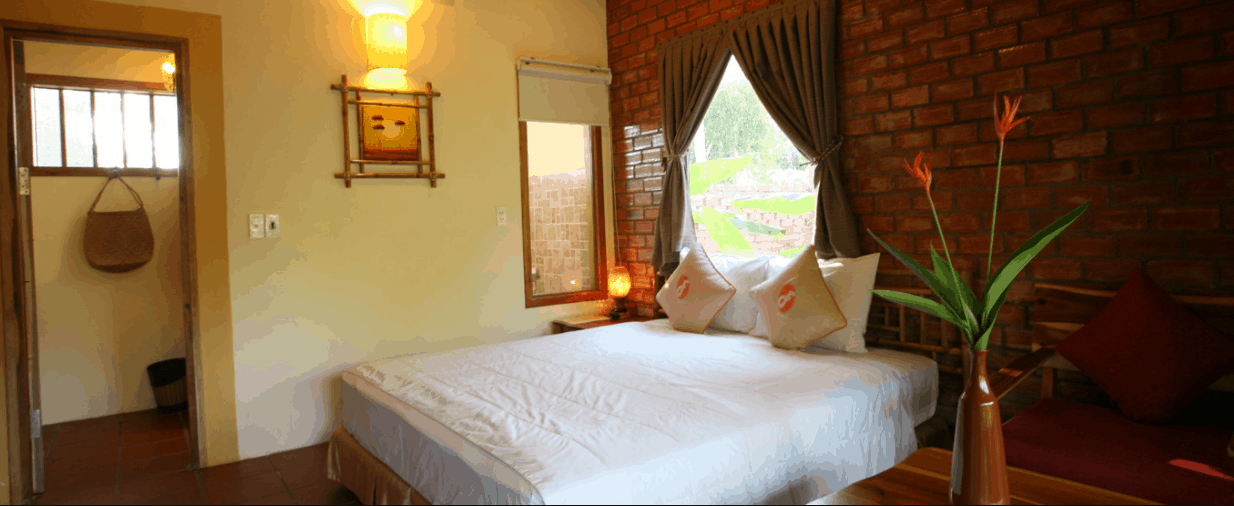 Phòng nghỉ tại khách sạn Langchia Village