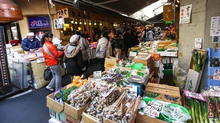 chợ cá Tsukiji