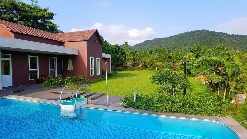 Homestay ngoại thành Hà Nội có bể bơi