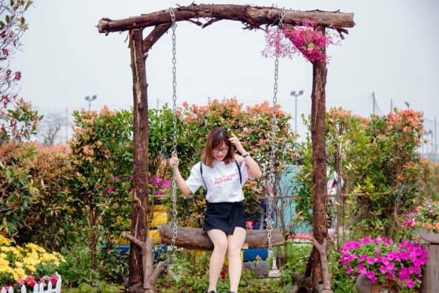 công viên hoa hồng rose part ở Long Biên 