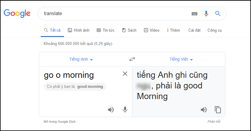 Rốt cuộc bản dịch tiếng Việt của từ "Go o morning" là gì?