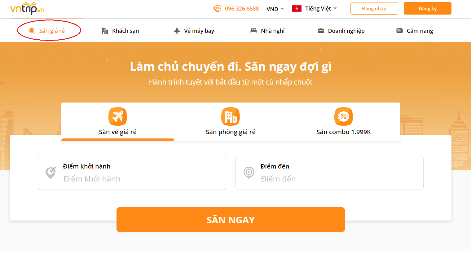 Website Vntrip.vn có giao diện đơn giản, thân thiện, dễ sử dụng chỉ với vài thao tác bạn đã dễ dàng săn được vé máy bay giá rẻ.