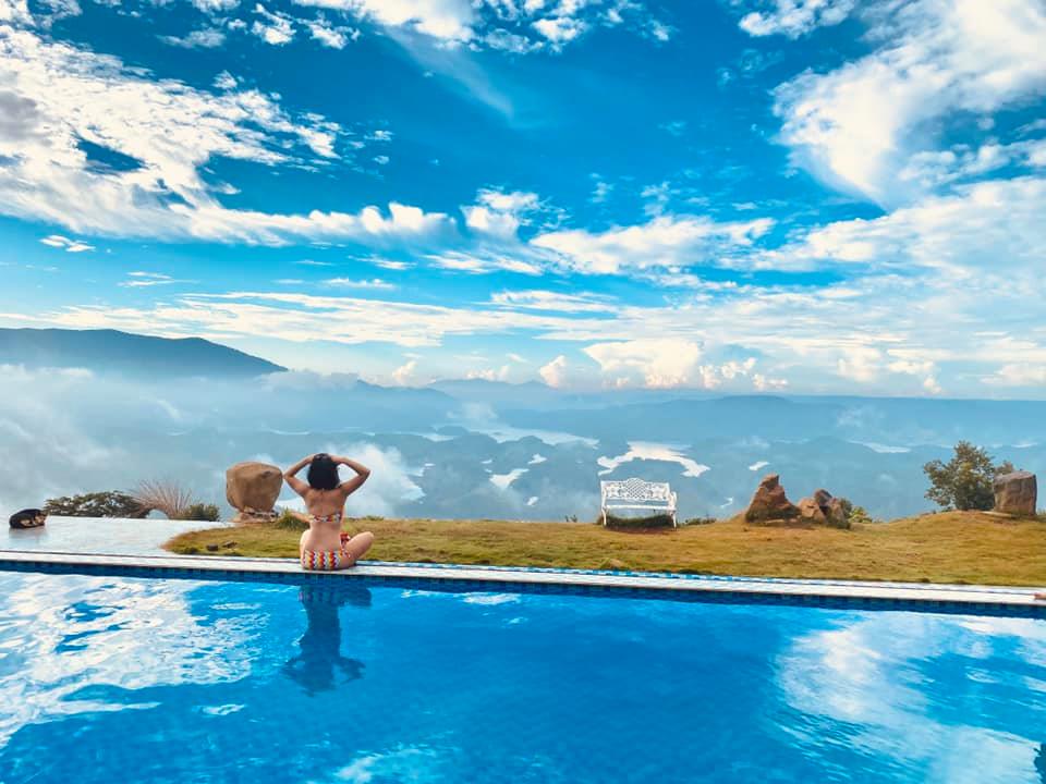 The infinity pool has a great view of Ta Dung - Photo source: Ta Dung Topview Homestay