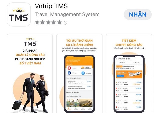 Có thể dễ dàng cài đặt Vntrip TMS trên app điện thoại