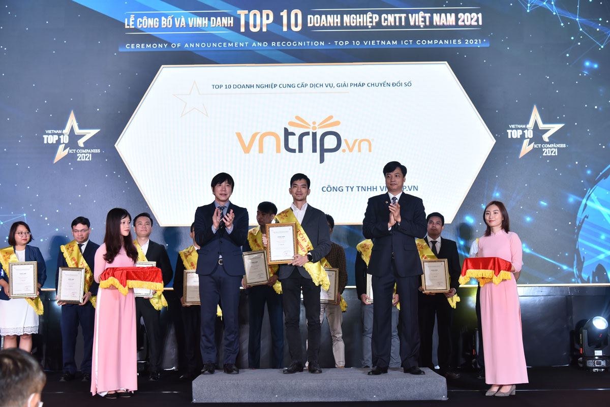 VNTRIP.VN lọt Top 10 doanh nghiệp Công nghệ thông tin Việt Nam 2021