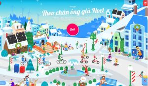 Chơi “Ông già Noel đang đến” cùng Google dịp Giáng Sinh